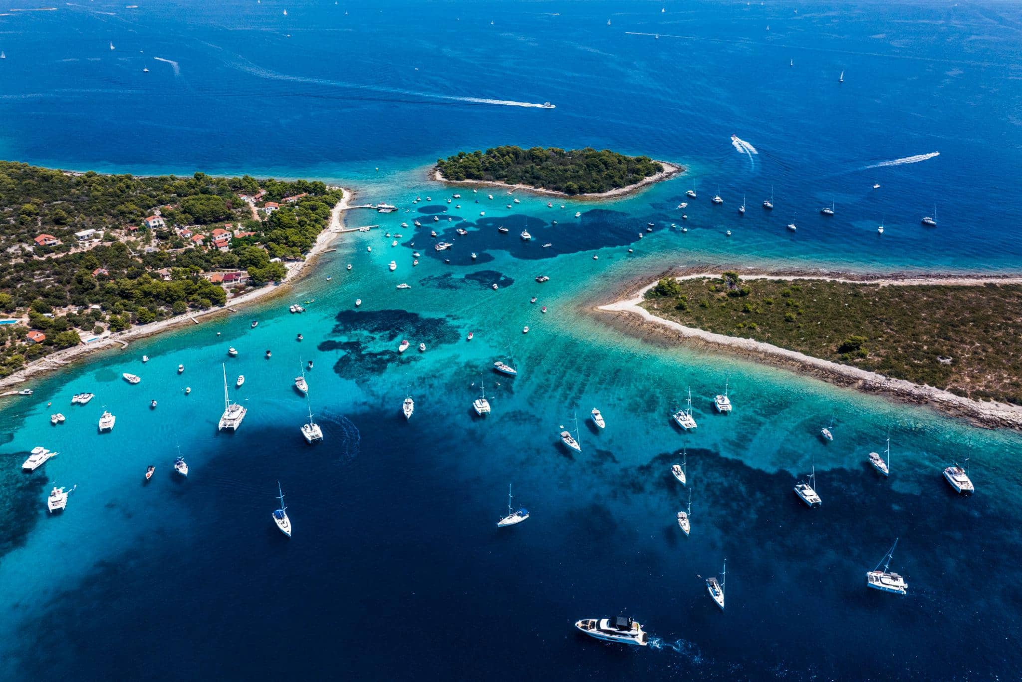 Private boat tours from Hvar with a local skipper. Red Rocks, Blue & Green Caves, Pakleni Islands. Fuel, snorkel gear, and water included. Flexible cancellation up to 24 hours before departure (small card-processing fee retained).